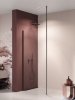 New Trendy Nesta Black kabina Walk-In 120x200 cm wspornik dosufitowy szkło przejrzyste K-1727-WS